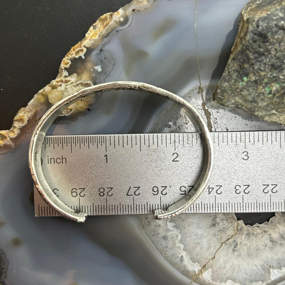 Lloyd Becenti Native American Sterling Horses in The Wild Storyteller Bracelet#1 - Picture 9 of 10